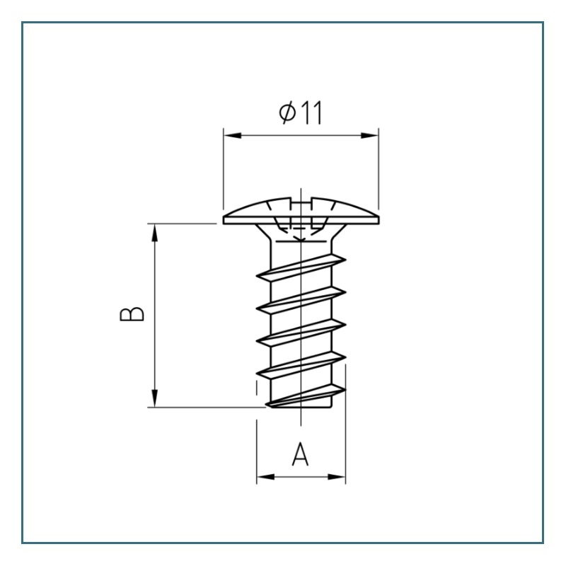 Vis euro tête plate