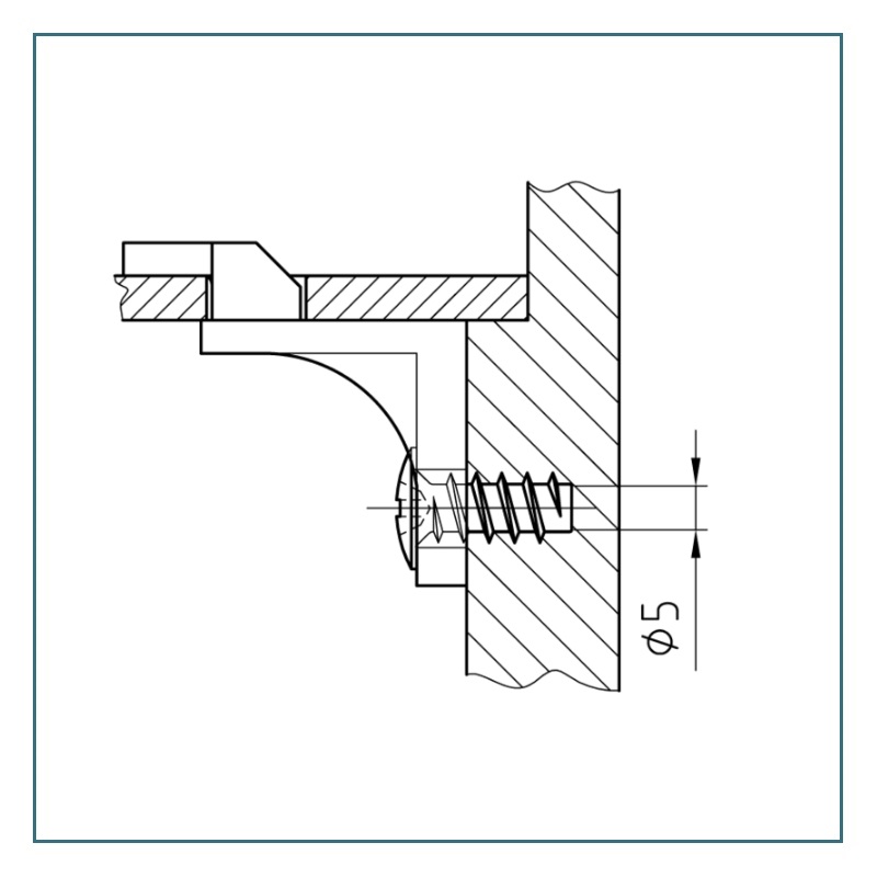 Vis euro tête plate